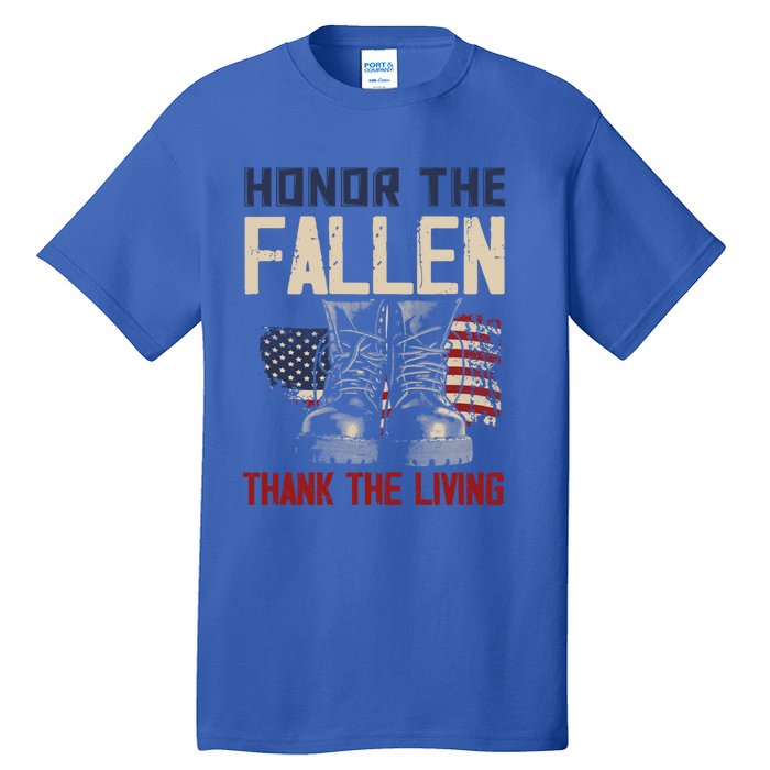 Usa Veterans Day Memorial Day Honor The Fallen Cool Gift Tall T-Shirt