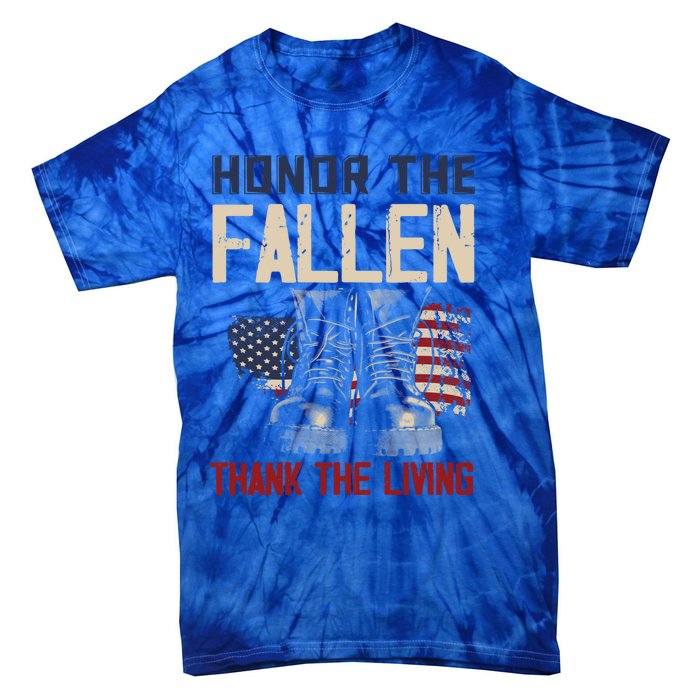 Usa Veterans Day Memorial Day Honor The Fallen Cool Gift Tie-Dye T-Shirt