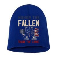 Usa Veterans Day Memorial Day Honor The Fallen Cool Gift Short Acrylic Beanie