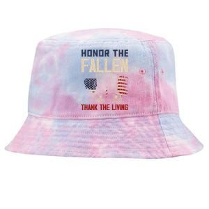 Usa Veterans Day Memorial Day Honor The Fallen Cool Gift Tie-Dyed Bucket Hat