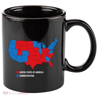 Usa V Dumbfuckistan Republicans Election Map 11oz C Handle Ceramic Mug