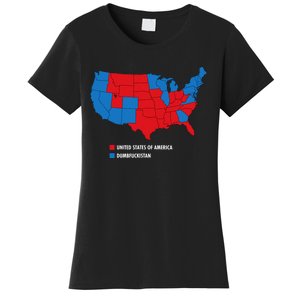 Usa V Dumbfuckistan Republicans Election Map Women's T-Shirt