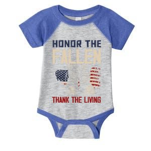 Usa Veterans Day Memorial Day Honor The Fallen Gift Infant Baby Jersey Bodysuit