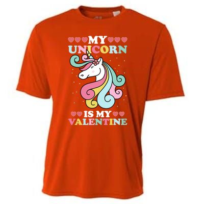 Unicorn Valentines Day Funny Gift Cute Magicfunny Giftal Fantasy Funny Gift Cooling Performance Crew T-Shirt