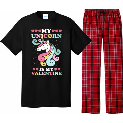 Unicorn Valentines Day Funny Gift Cute Magicfunny Giftal Fantasy Funny Gift Pajama Set