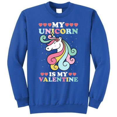 Unicorn Valentines Day Funny Gift Cute Magicfunny Giftal Fantasy Funny Gift Sweatshirt