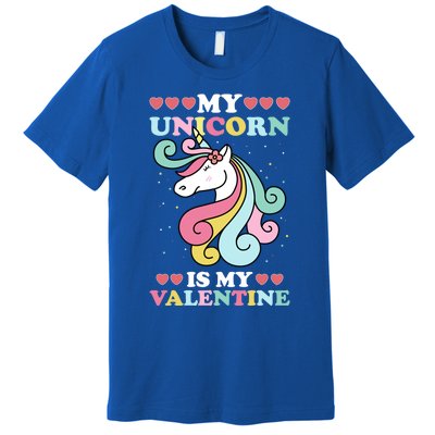 Unicorn Valentines Day Funny Gift Cute Magicfunny Giftal Fantasy Funny Gift Premium T-Shirt