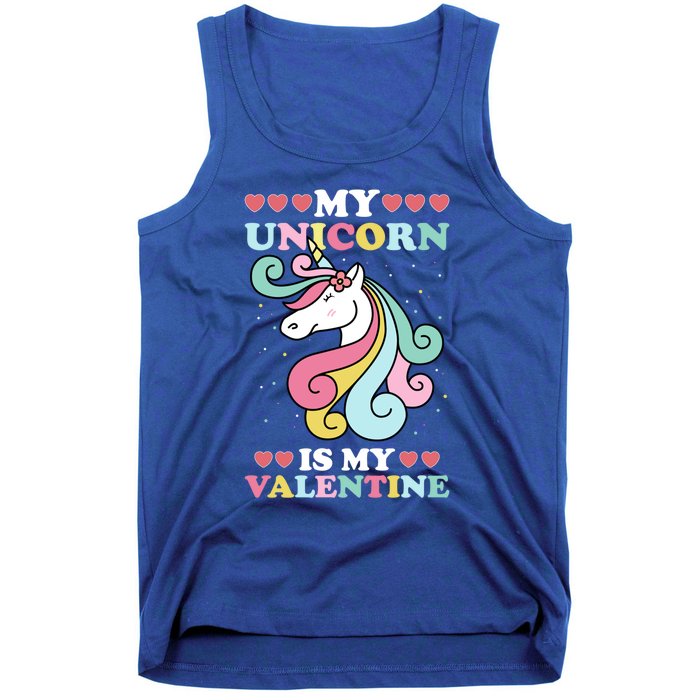 Unicorn Valentines Day Funny Gift Cute Magicfunny Giftal Fantasy Funny Gift Tank Top