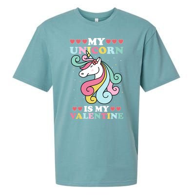 Unicorn Valentines Day Funny Gift Cute Magicfunny Giftal Fantasy Funny Gift Sueded Cloud Jersey T-Shirt