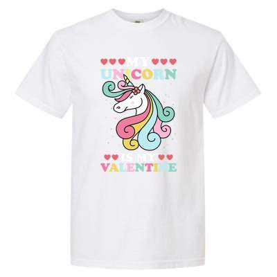 Unicorn Valentines Day Funny Gift Cute Magicfunny Giftal Fantasy Funny Gift Garment-Dyed Heavyweight T-Shirt