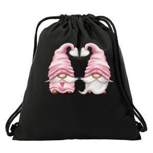 Unique Valentines Day Gnome Aesthetic Drawstring Bag