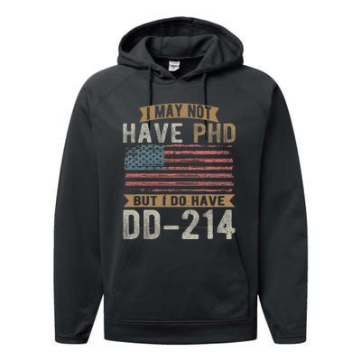 Us Veteran Dd214 Funny Army Vietnam Veteran Performance Fleece Hoodie