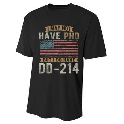 Us Veteran Dd214 Funny Army Vietnam Veteran Performance Sprint T-Shirt