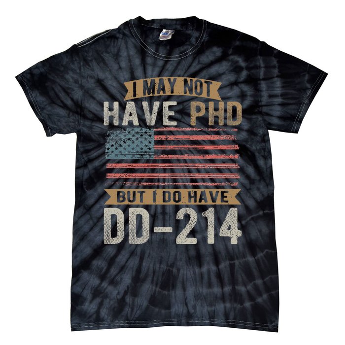 Us Veteran Dd214 Funny Army Vietnam Veteran Tie-Dye T-Shirt