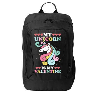 Unicorn Valentines Day Funny Gift Cute Magicgiftal Fantasy Cool Gift City Backpack