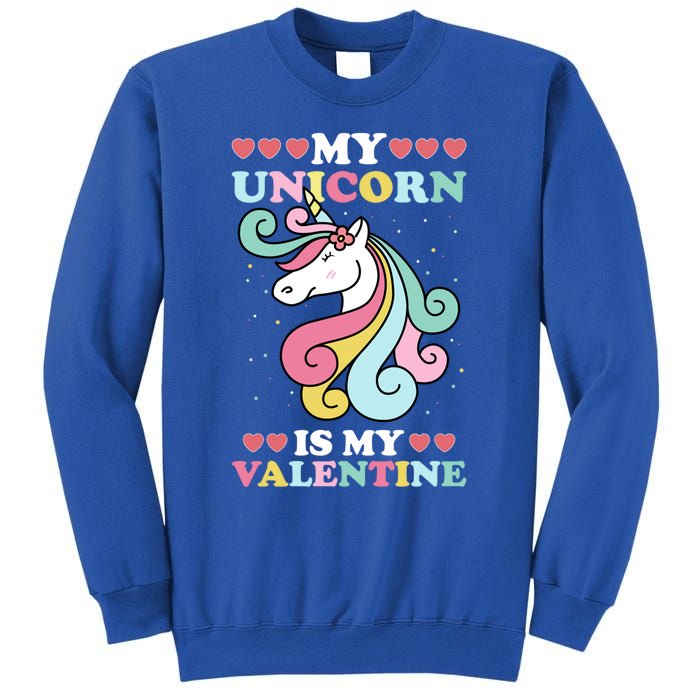 Unicorn Valentines Day Funny Gift Cute Magicgiftal Fantasy Cool Gift Sweatshirt