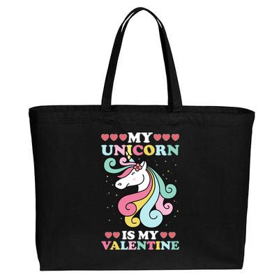 Unicorn Valentines Day Funny Gift Cute Magicgiftal Fantasy Cool Gift Cotton Canvas Jumbo Tote