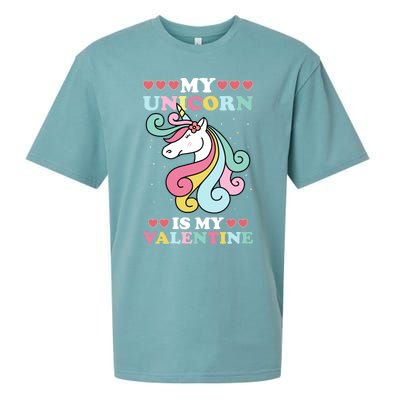 Unicorn Valentines Day Funny Gift Cute Magicgiftal Fantasy Cool Gift Sueded Cloud Jersey T-Shirt