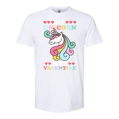 Unicorn Valentines Day Funny Gift Cute Magicgiftal Fantasy Cool Gift Softstyle CVC T-Shirt