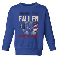 Usa Veterans Day Memorial Day Honor The Fallen Gift Toddler Sweatshirt