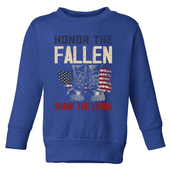 Usa Veterans Day Memorial Day Honor The Fallen Gift Toddler Sweatshirt