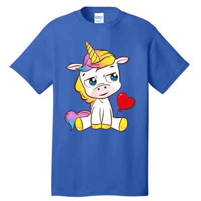 Unicorn Valentines Day Meaningful Gift Tall T-Shirt