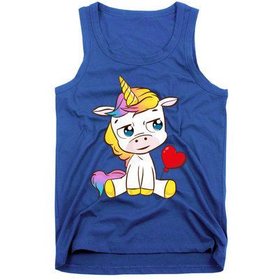 Unicorn Valentines Day Meaningful Gift Tank Top