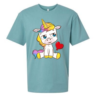 Unicorn Valentines Day Meaningful Gift Sueded Cloud Jersey T-Shirt