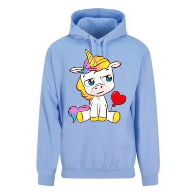 Unicorn Valentines Day Meaningful Gift Unisex Surf Hoodie