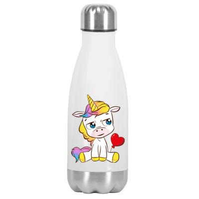 Unicorn Valentines Day Meaningful Gift Stainless Steel Insulated Water Bottle