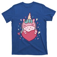 Unicorn Valentine's Day Heart Cute Gift T-Shirt