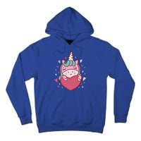 Unicorn Valentine's Day Heart Cute Gift Tall Hoodie