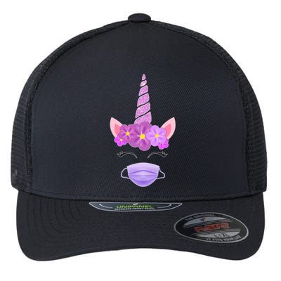 Unicorn Valentine's Day Social Distance Gift Gift Flexfit Unipanel Trucker Cap