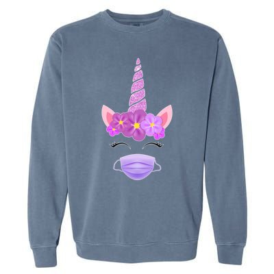 Unicorn Valentine's Day Social Distance Gift Gift Garment-Dyed Sweatshirt