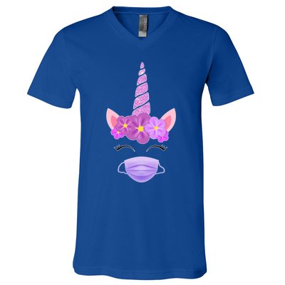 Unicorn Valentine's Day Social Distance Gift Gift V-Neck T-Shirt