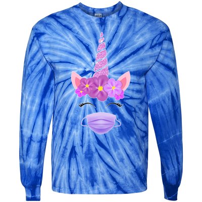 Unicorn Valentine's Day Social Distance Gift Gift Tie-Dye Long Sleeve Shirt