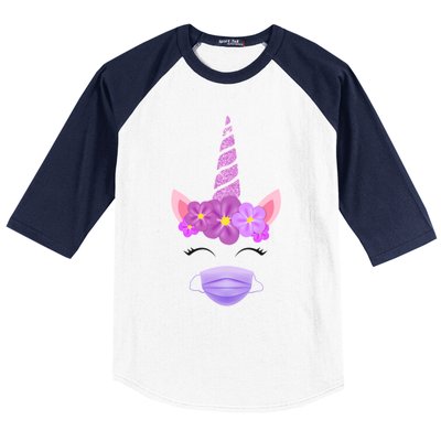 Unicorn Valentine's Day Social Distance Gift Gift Baseball Sleeve Shirt