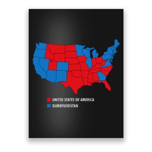 Usa V Dumbfuckistan Republicans 2020 Election Map Poster