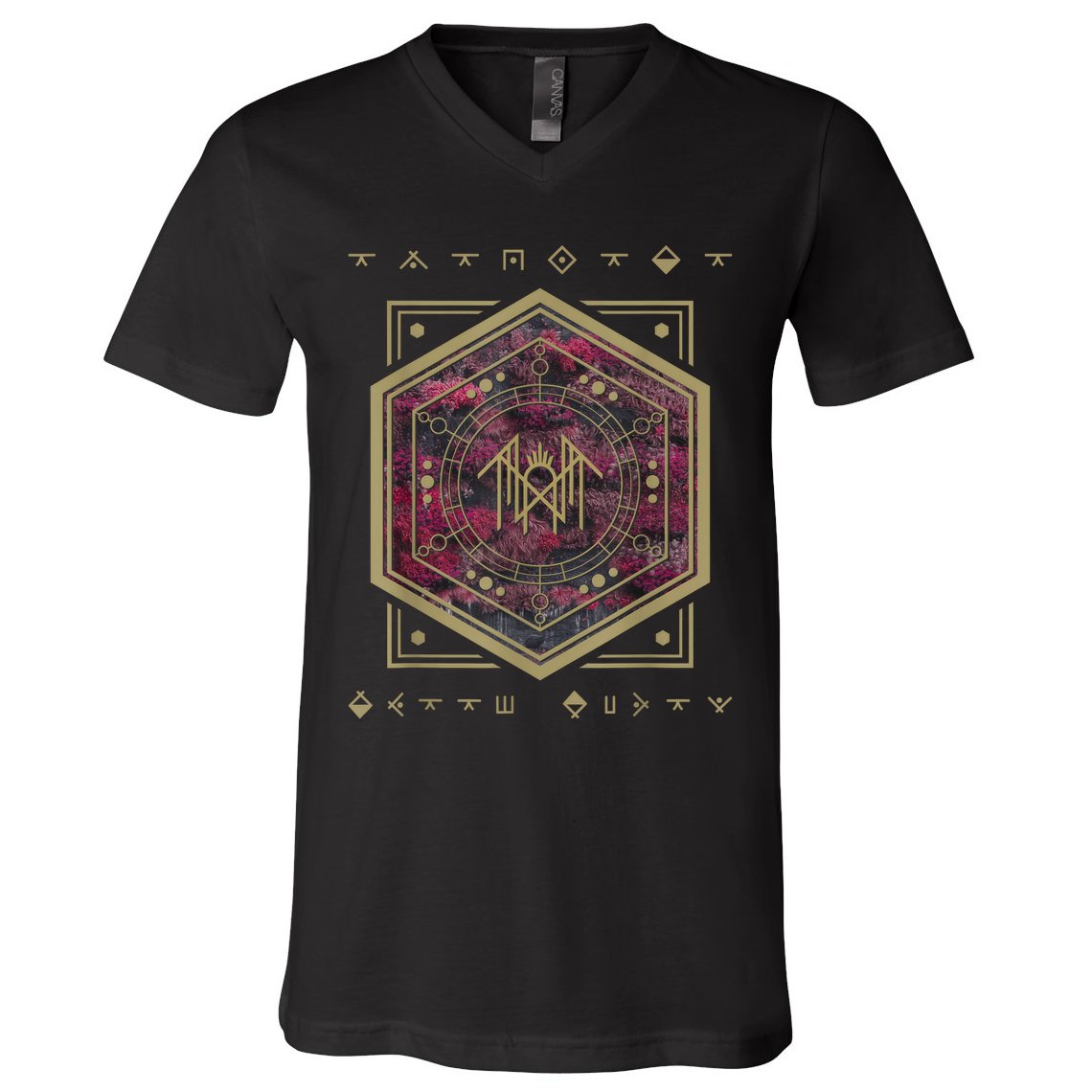 Unisex Vintage Even In Fantasy Arcadia Retro Rock Concert  V-Neck T-Shirt