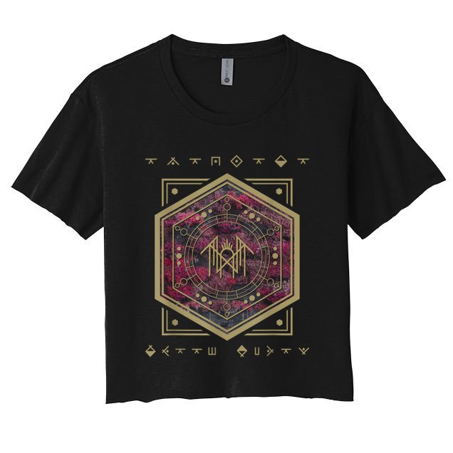 Unisex Vintage Even In Fantasy Arcadia Retro Rock Concert  Crop Top