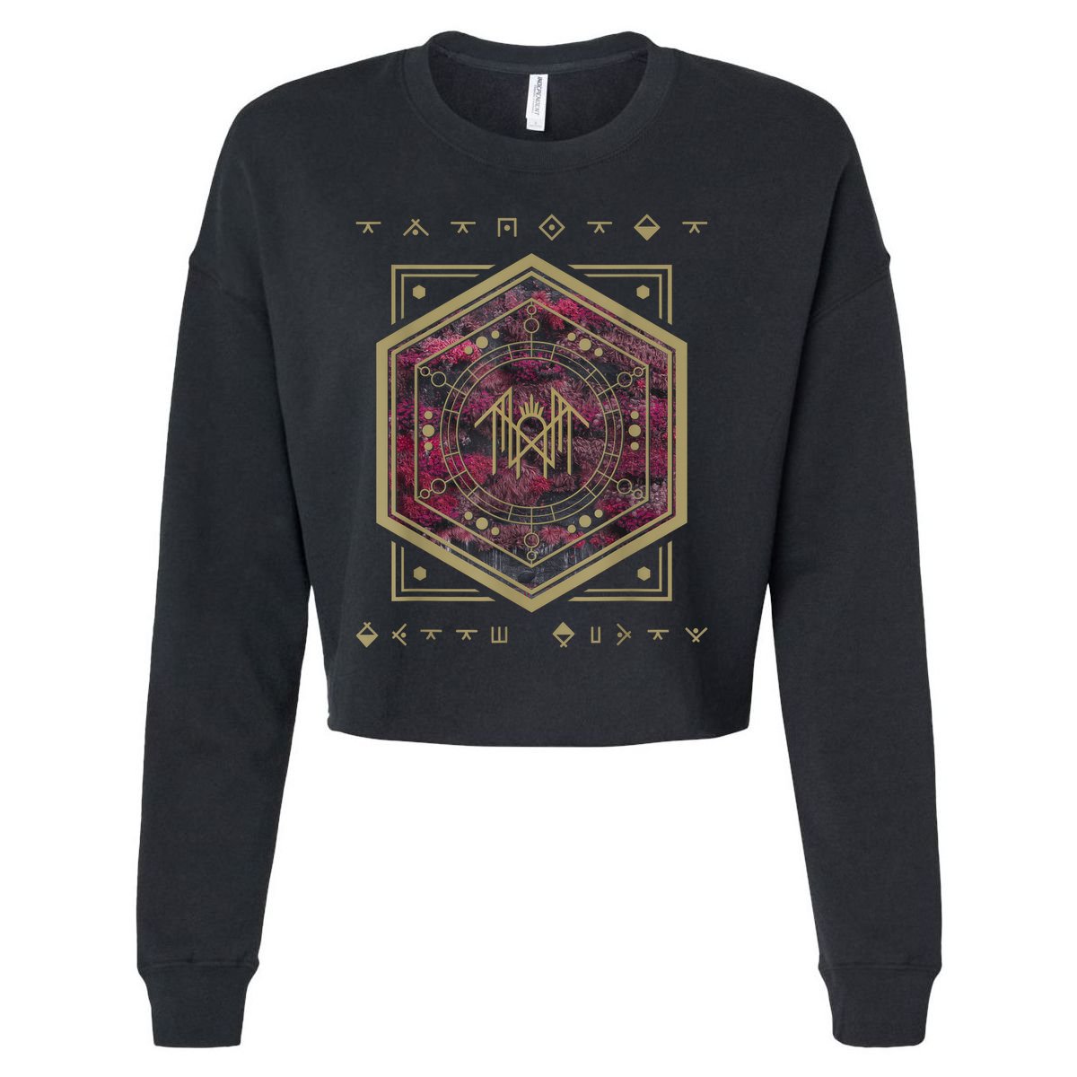 Unisex Vintage Even In Fantasy Arcadia Retro Rock Concert  Cropped Pullover Crew