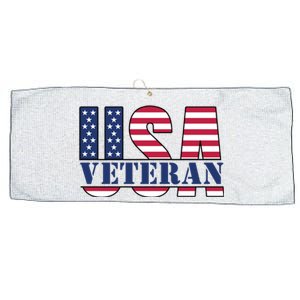 Usa Veteran Flag Large Microfiber Waffle Golf Towel