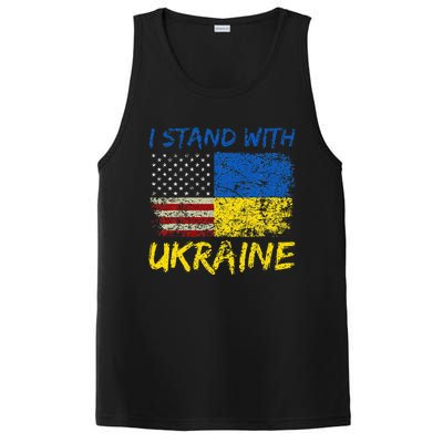 Ukraine Vintage Flag Ukrainian Lovers Ukraine Pride PosiCharge Competitor Tank