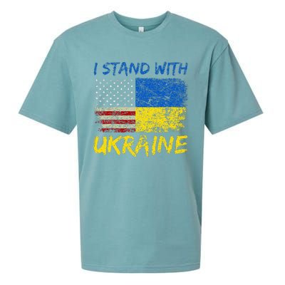 Ukraine Vintage Flag Ukrainian Lovers Ukraine Pride Sueded Cloud Jersey T-Shirt