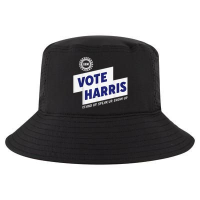 Uaw Vote Harris Stand Up Speak Up Show Up Trump Is A Scab Cool Comfort Performance Bucket Hat