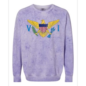 Us Virgin Islands Usvi Flag Pride Souvenir Colorblast Crewneck Sweatshirt