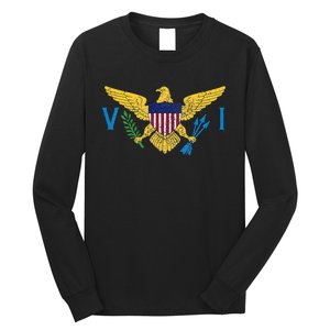 Us Virgin Islands Usvi Flag Pride Souvenir Long Sleeve Shirt