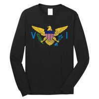 Us Virgin Islands Usvi Flag Pride Souvenir Long Sleeve Shirt