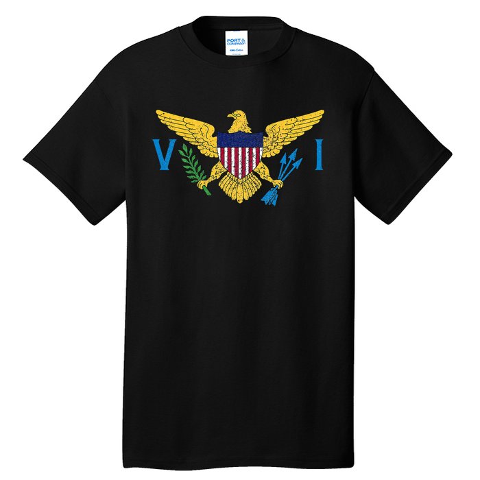 Us Virgin Islands Usvi Flag Pride Souvenir Tall T-Shirt