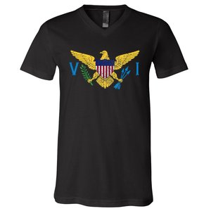 Us Virgin Islands Usvi Flag Pride Souvenir V-Neck T-Shirt